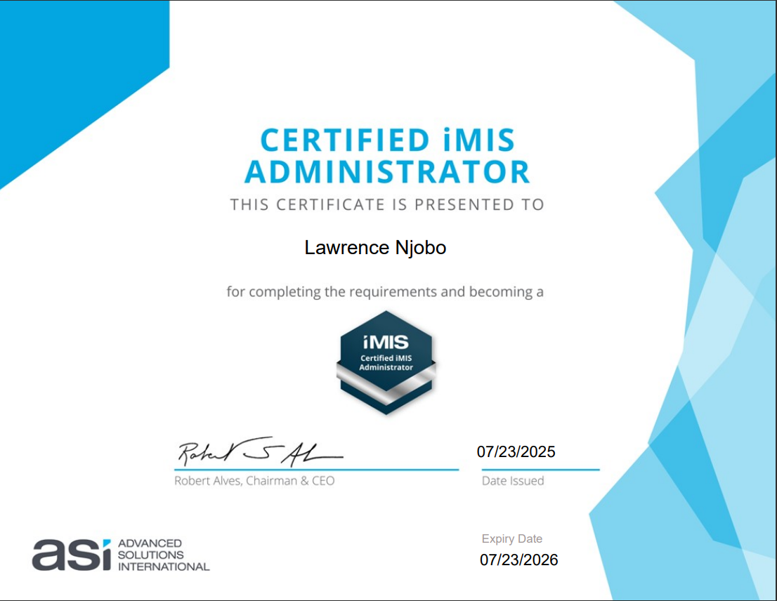 iMIS Administrator